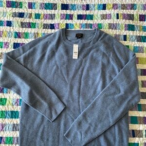 J. Crew Men's Light Blue Crewneck Sweater-NWT